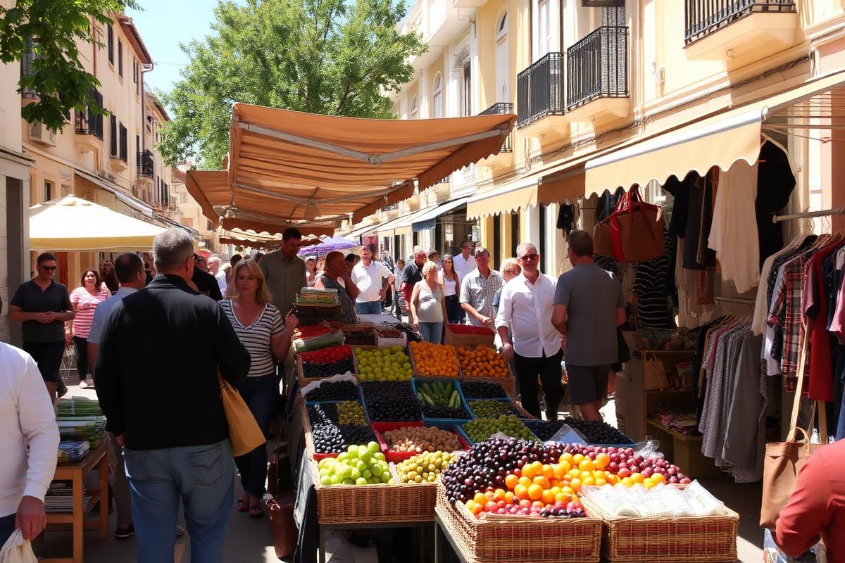 Weekly street markets